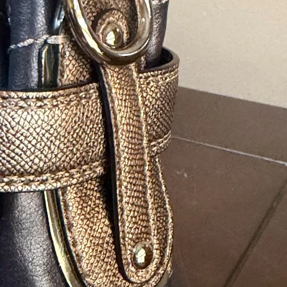 Coach Limited Edition XL North South Tote Metallic Blue - Picture 7 of 16